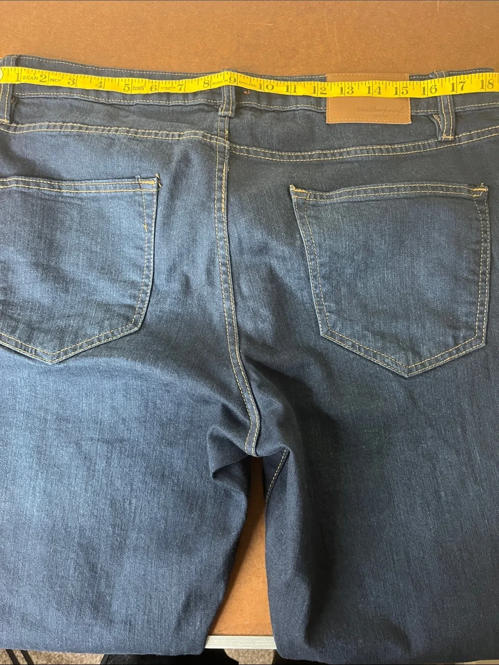 Weatherproof Men's Navy Slim Straight Jeans